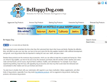 Tablet Screenshot of behappydog.com